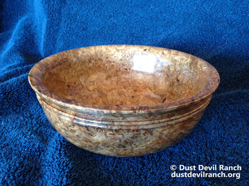 Big Loaf Maple Burl Turned Bowl